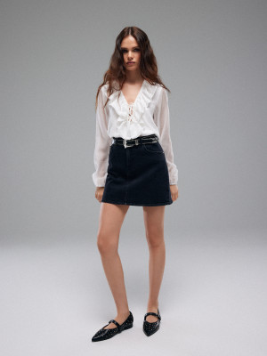 Mohito - Jeans-Minirock - Schwarz - 32