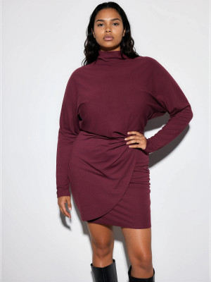 Mohito - Mini abito in maglia - maroon - M