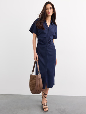 Mohito - Midi-Hemdkleid - Navy - 40