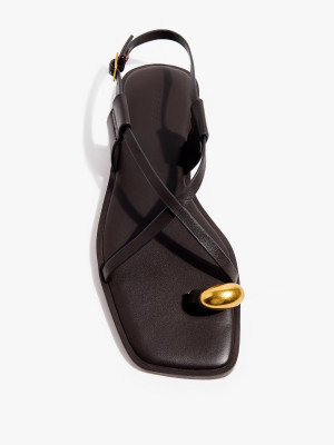 Mohito - Ledersandalen - Dunkelbraun - 36