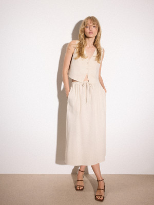 Mohito - Gonna midi - nude - 40