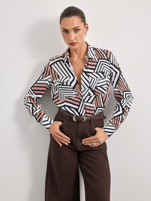 Mohito - Camicia in misto viscosa - nero - 38
