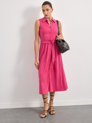 Mohito - Midi-Hemdkleid - Fuchsia - L