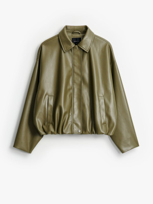 Mohito - Giacca stile biker - verde oliva - 40