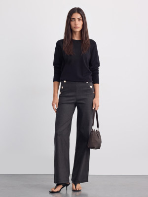 Mohito - LADIES` TROUSERS - σκουρο γκρι - 38