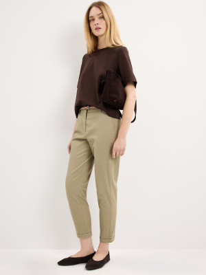 Mohito - Pantaloni chino slim fit con cintura - verde polveroso - 44