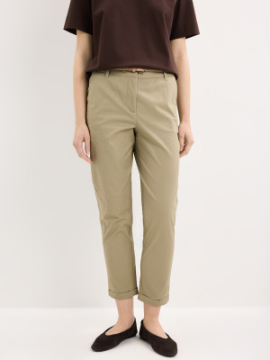 Mohito - Chino slim nadrág övvel - zöld - 32