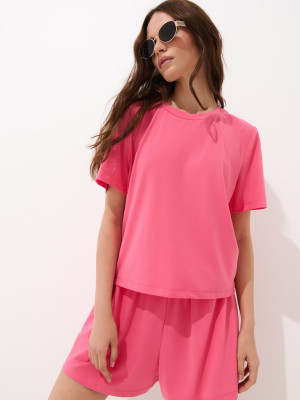 Mohito - T-shirt a maniche corte - rosa shocking - M
