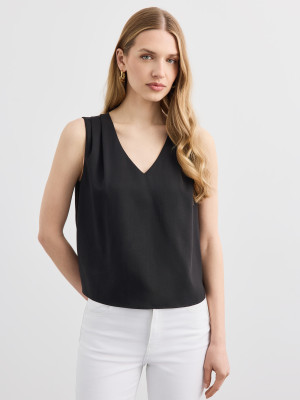 Mohito - Bluse aus Lyocell-Mix - Schwarz - 36