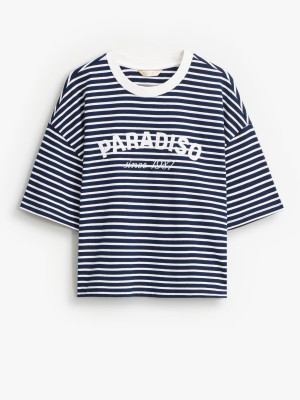 Mohito - T-Shirt mit Print - Navy - L