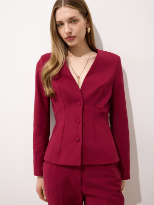 Mohito - Blazer sagomato - maroon - 42