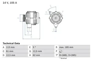 1.9 CDTI OPEL SIGNUM Alternateur