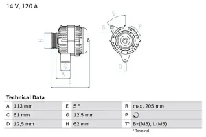 1.9 JTDM ALFA ROMEO 159 Alternator 120a 100a