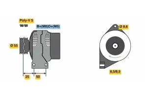 1.4 LPG, 1.2, 1.4 FIAT PUNTO EVO Alternateur