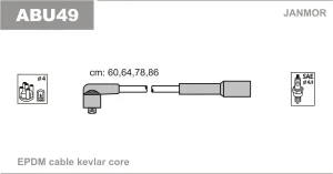 2.0 VW GOLF 4 Przewody zapłonowe JANMOR