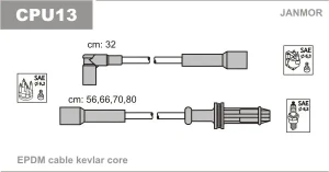 1.4, 1.1 i, 1.4 i, 1.0, 1.4 E CITROËN C15 Przewody zapłonowe JANMOR