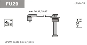 1.8 16V, 2.0 16V FORD FOCUS I Przewody zapłonowe JANMOR
