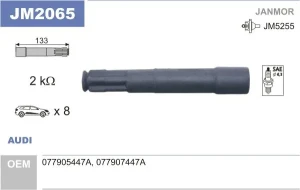 4.2, 3.7 Wtyczka cewki zapłonowej AUDI A8 D2 JANMOR