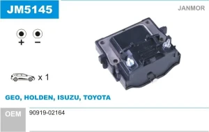 1.4, 1.6, 1.6 Aut. Cewka zapłonowa TOYOTA COROLLA VIII JANMOR