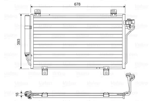 2.0, 1.6, 1.5 Skraplacz, klimatyzacja MAZDA 3 III BOSCH