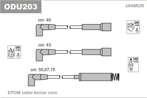 1.3 N, 1.3 i, 1.6 i, 1.6, 1.3 S OPEL KADETT E Kombi (T85) Przewody zapłonowe JANMOR