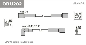 1.2 N, 1.3 i, 1.3 S, 1.2, 1.3, 1.2 S OPEL CORSA A Przewody zapłonowe JANMOR
