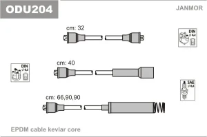 1.8 S, 1.8 i, 2.0 i OPEL VECTRA A Przewody zapłonowe JANMOR