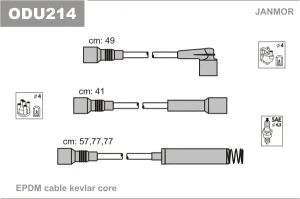 2.0 i, 1.4, 1.8 i OPEL ASTRA F Kombi (T92) Przewody zapłonowe JANMOR