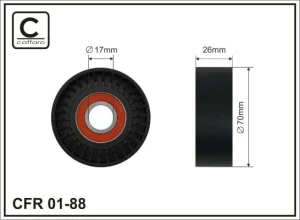 1.8, 1.8 DI, 1.8 TDCi FORD FOCUS I Rolka napinacza paska klinowego CAFFARO