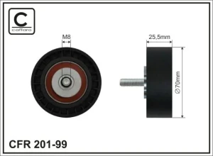E 300, E 280, E 320, E 36 MERCEDES-BENZ KLASA E S124 Rolka napinacza paska klinowego CAFFARO