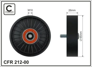 Rolka paska klinowego 1.4, 1.6 CVVT, 1.6, 1.4 CVVT KIA CEE'D I CAFFARO