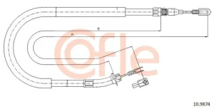 A9014202885 Linka hamulca ręcznego COFLE