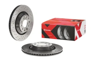Tarcza hamulcowa tył perforowana VW PASSAT B7 BREMBO
