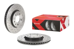 Tarcza hamulcowa przód perforowana OPEL ASTRA J BREMBO