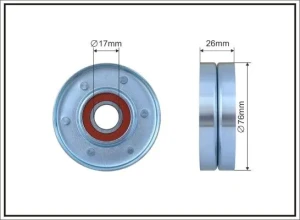 1.4 16V, 1.6 CHEVROLET LACETTI Rolka napinacza paska klinowego CAFFARO