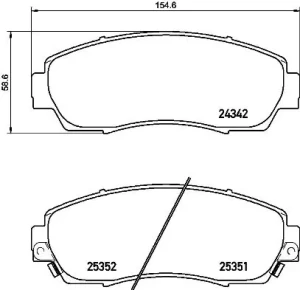 Klocki hamulcowe przód HONDA CR-V V BREMBO