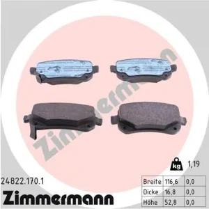 24822.170.1 ZIMMERMANN Klocki hamulcowe tył