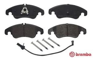 Klocki hamulcowe przód z czujnikiem AUDI A6 C7 BREMBO