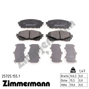Klocki hamulcowe przód MAZDA 6 III ZIMMERMANN