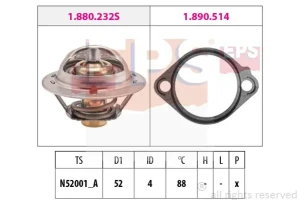 3.0 V6, 2.6 4WD MITSUBISHI PAJERO II Termostat EPS