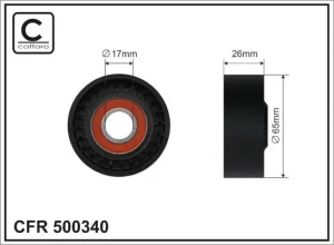 119 CDI, 116 CDI, 114 CDI MERCEDES-BENZ VITO W447 Rolka napinacza, pasek klinowy wielorowkowy NTY