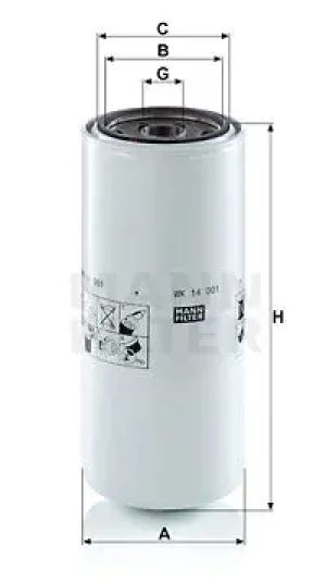 WK 14 001 MANN-FILTER Filtr paliwa