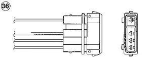 1.3 Sonda lambda regulacyjna przed katalizator SKODA FELICIA NGK