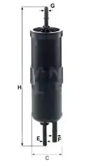520 i, 535 i, 528 i, 523 i, ActiveHybrid, 530 i, 550 i Filtr paliwa BMW 5 F10 MANN-FILTER