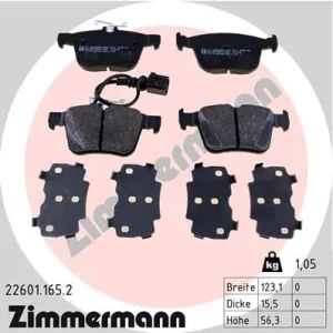 Klocki hamulcowe tył z czujnikiem AUDI TT ZIMMERMANN