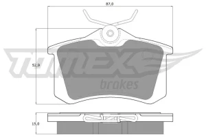 Klocki hamulcowe tył tomex brakes RENAULT SCENIC III TOMEX Brakes