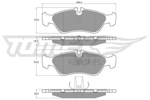 Klocki hamulcowe tył tomex brakes VW LT 28-46 TOMEX Brakes