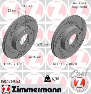 Tarcza hamulcowa przód BMW Z3 E36 ZIMMERMANN