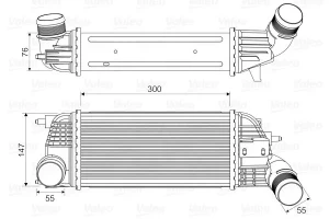 818620 VALEO Chłodnica powietrza intercooler