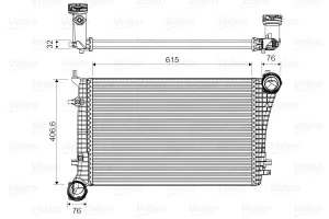 1.9 TDI, 2.0 TDI VW TOURAN 1 Chłodnica powietrza intercooler VALEO